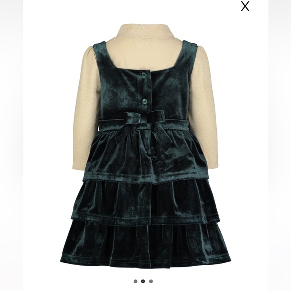 Baby/Toddler Girl Blueberi Boulevard Velvet jumper and top set! 12M - worn once! - Picture 2 of 8